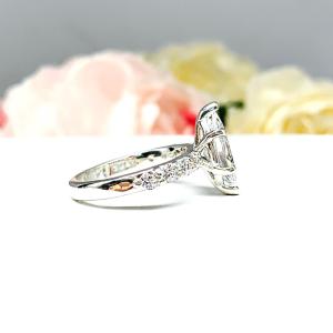 Marquise CZ Pave Engagement Ring Sterling Silver Ring Set Optional Matching Band