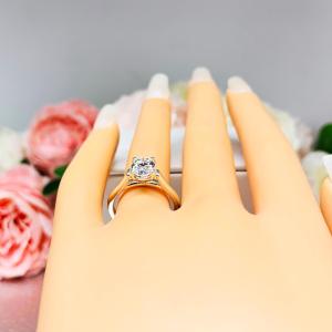 Oval CZ Sterling Silver Cathedral Engagement Ring