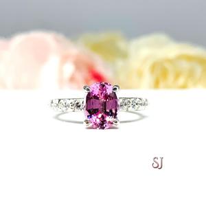 Lab Pink Sapphire Oval Engagement Ring CZ Pave Accents Sterling Silver Optional Matching Band