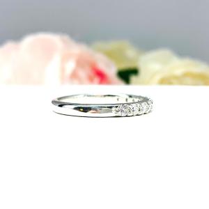 Round Moissanite Wedding Band -  2.5mm authentic moissanites - Sterling silver half-eternity setting