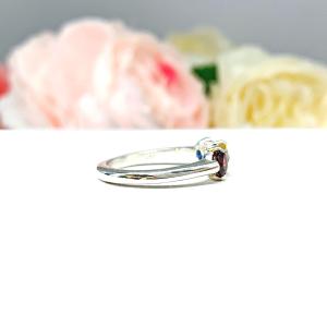 Sterling Silver 3 Stone Mother's Ring - 4mm round gemstones - Grandmother ring - Family Ring - Birthstone Ring