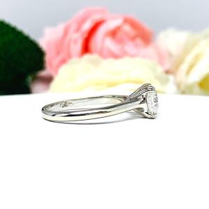 Cushion Moissanite Engagement Ring Size 9 – 7.5mm (2 cts), 10k White Gold