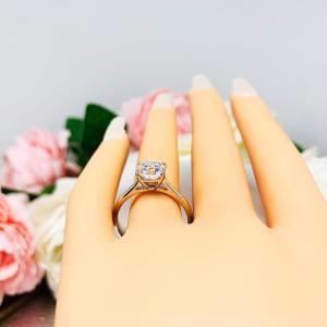 Cushion Moissanite Engagement Ring Size 9 – 7.5mm (2 cts), 10k White Gold