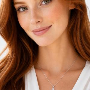 Pear-Cut White Topaz Pendant Necklace • 9x6mm—12x8mm, Sterling Silver