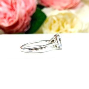 Radiant-Cut CZ Engagement Ring • 7x5mm—10x8mm, Sterling Silver