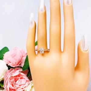 Radiant-Cut CZ Engagement Ring • 7x5mm—10x8mm, Sterling Silver