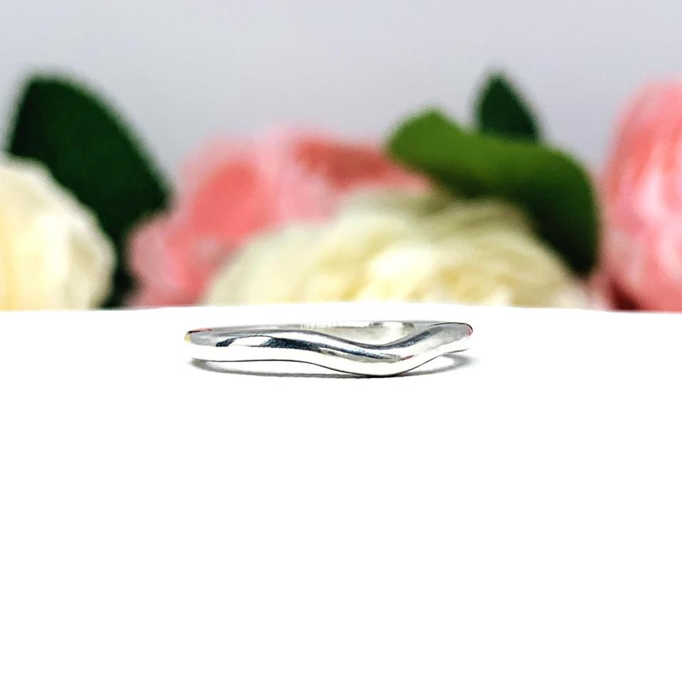 Slightly Curved Wedding Band