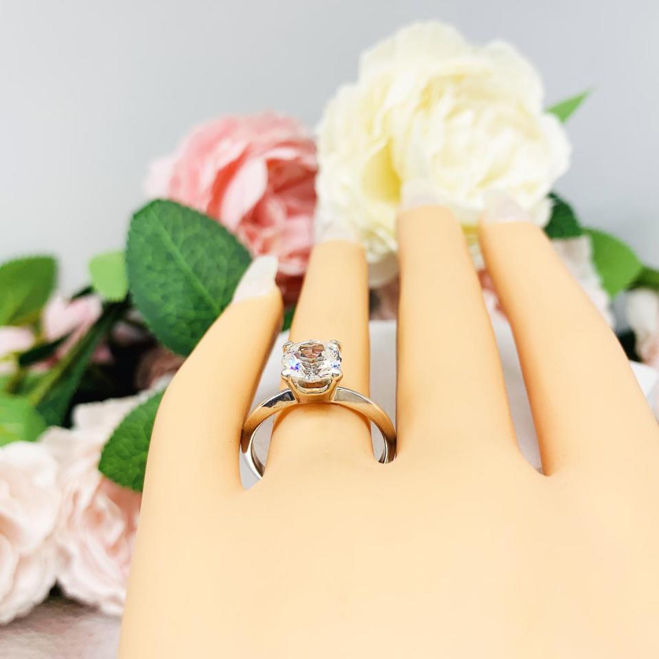 8mm Web Cut Cubic Zirconia Engagement Ring SIZE 9 FINAL SALE