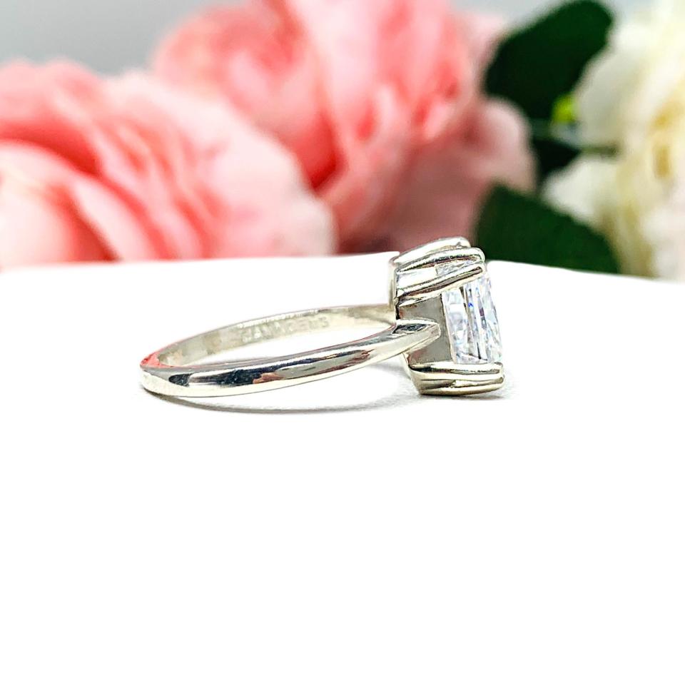 Barion Cushion 9mm CZ Engagement Ring