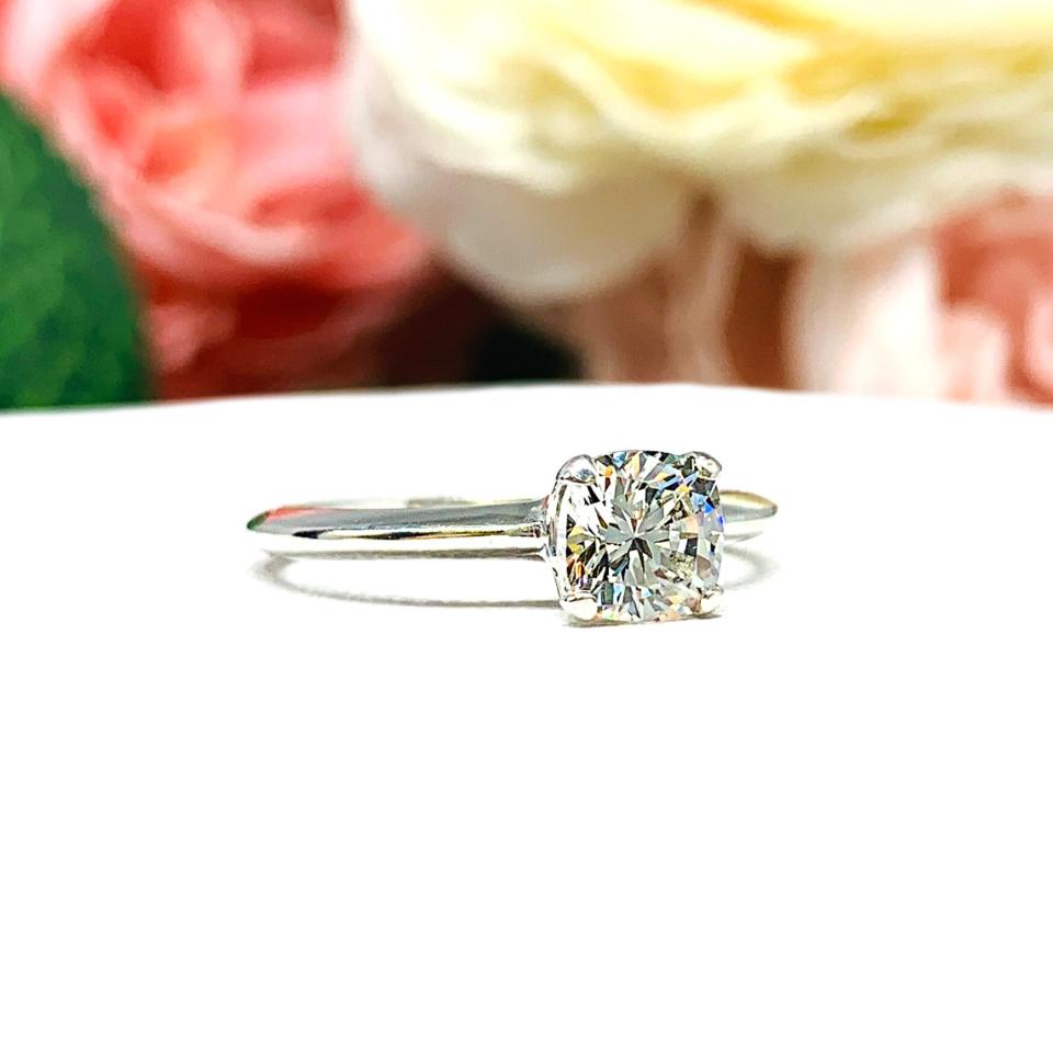 Cushion 6mm CZ Engagement Ring