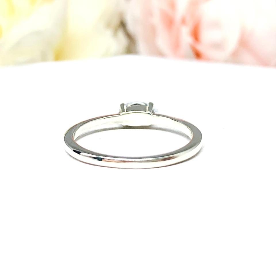 Marquise CZ East West Stacking Engagement Ring