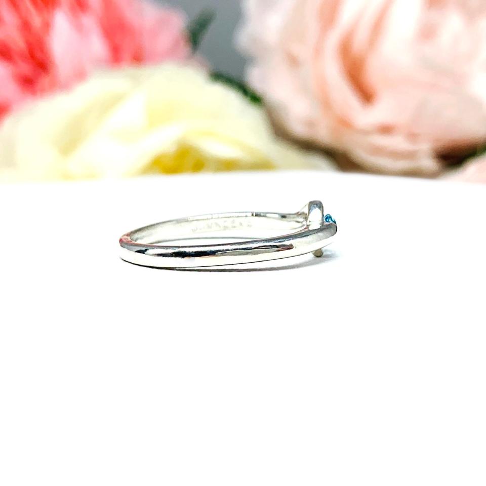 December Birthstone Swiss Blue Topaz Stacking Ring SIZE 7 FINAL SALE