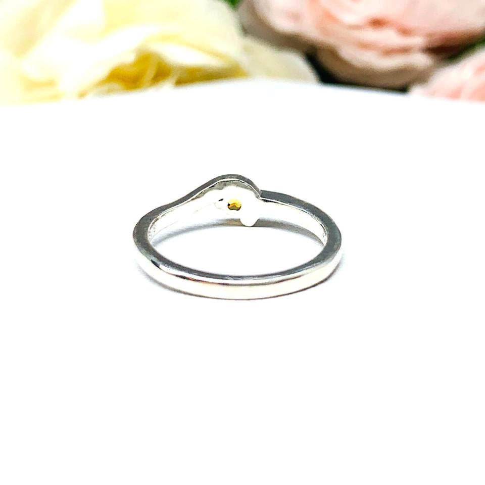 November Birthstone Golden Citrine Stacking Ring