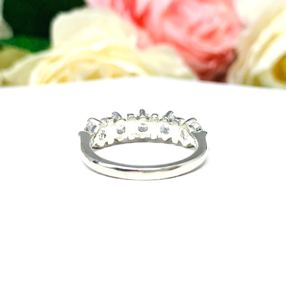 Round Cubic Zirconia 4mm Five Stone Ring