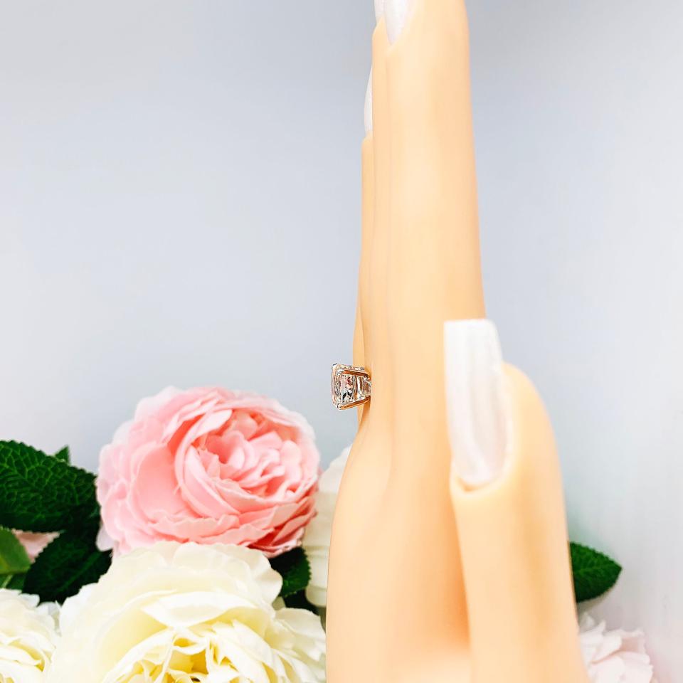Natural White Topaz Oval Wide Band Ring Size 6 FINAL SALE