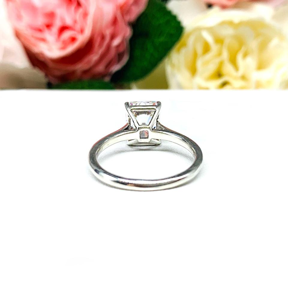 Radiant-Cut CZ Engagement Ring • 7x5mm—10x8mm, Sterling Silver