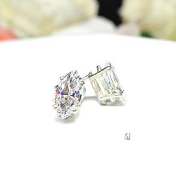10x5mm Marquise Cubic Zirconia Stud Earrings FINAL SALE