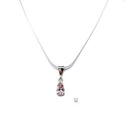 Genuine Pink Morganite Pear Pendant No chain CLEARANCE