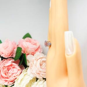 Round-Cut Rose de France Amethyst Solitaire Ring • 10mm, 12mm, Sterling Silver