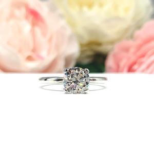 Round-Cut CZ Engagement Ring • 5mm—9mm, Near Colorless, Sterling Silver